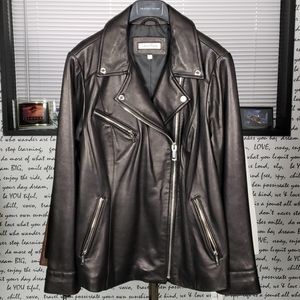 💥NEW💥 Calvin Klein Soft Black Leather Jacket 🤗